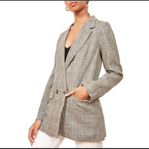 Reformation Valero plaid oversized blazer